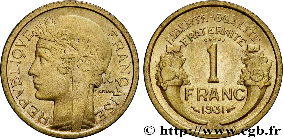 Essai de 1 franc Morlon 1931  F.219/1 SC63 