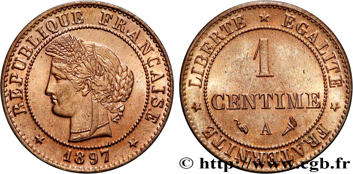 1 centime Cérès 1897 Paris F.104/24 ST65 