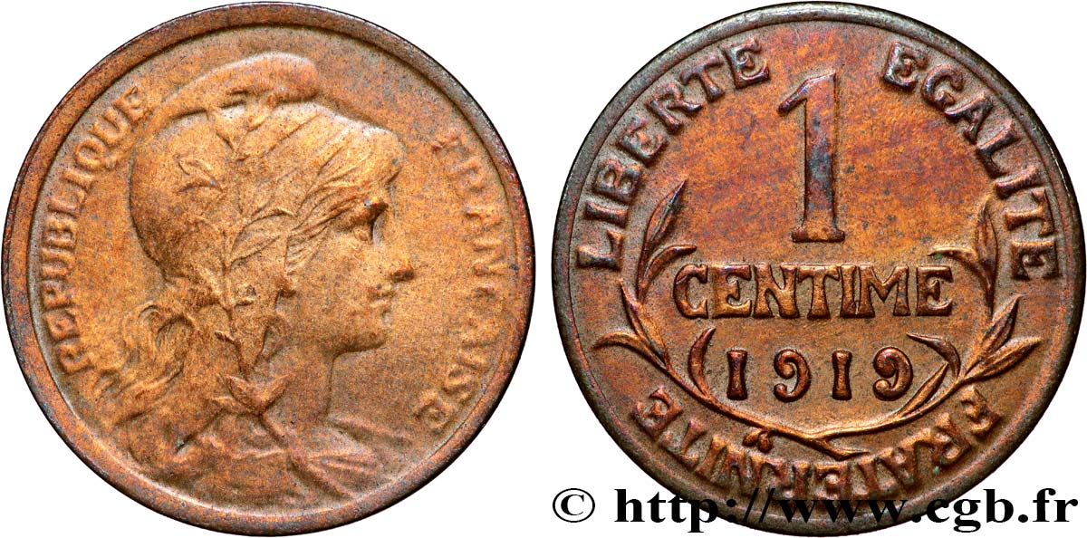 1 centime Daniel-Dupuis 1919 Paris F.105/18 SUP60 