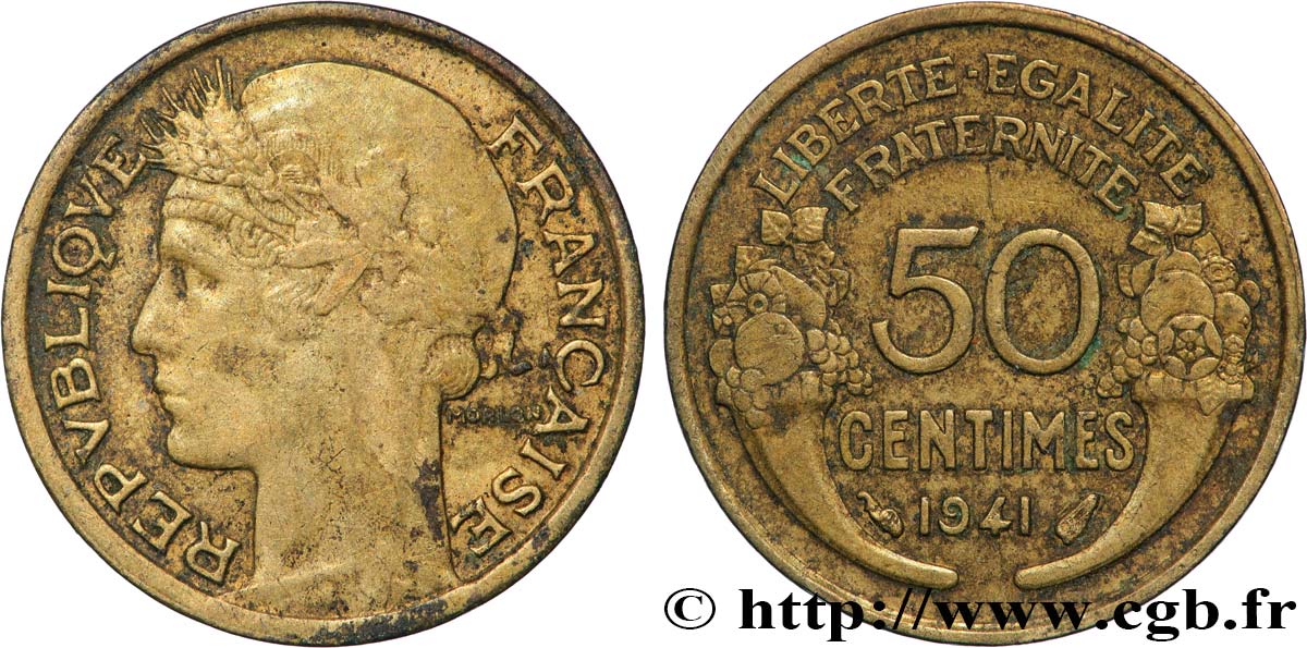 50 centimes Morlon 1941  F.192/18 AU 