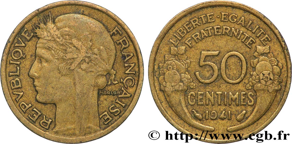 50 centimes Morlon 1941  F.192/18 SPL 