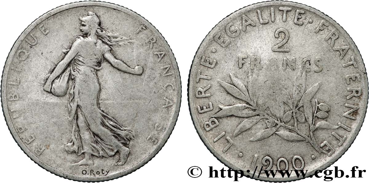2 francs Semeuse 1900  F.266/4 TB 