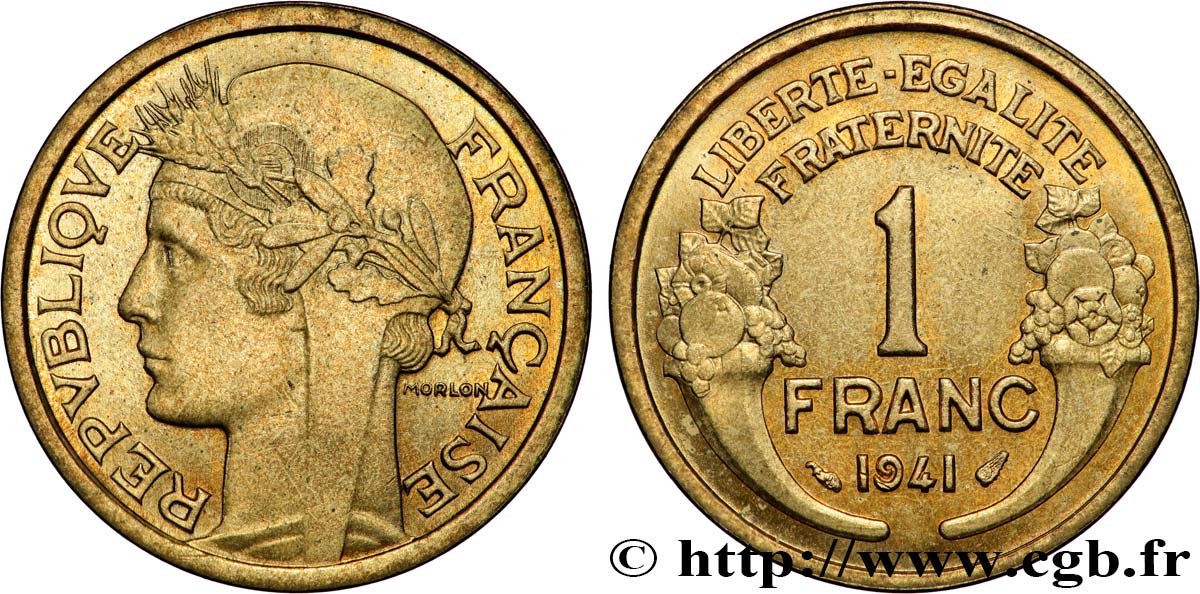 1 franc Morlon 1941 Paris F.219/12 SPL+ 