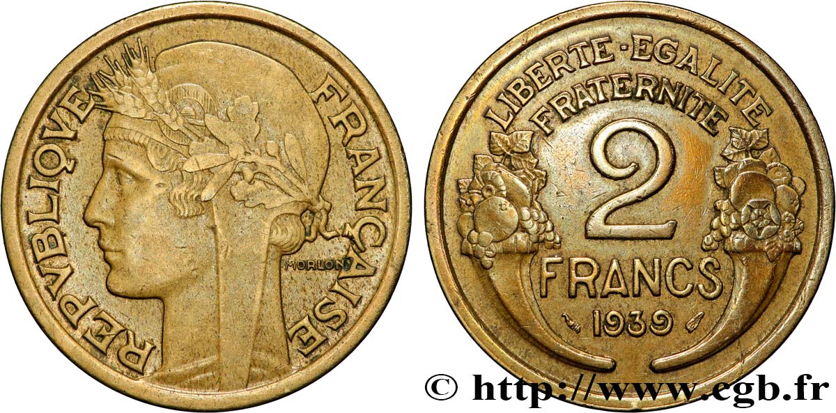 2 francs Morlon 1939  F.268/12 TTB 