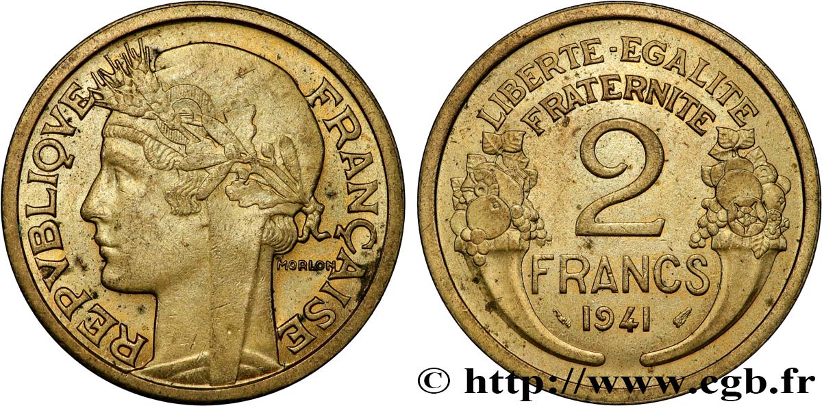 2 francs Morlon 1941  F.268/14 TTB 