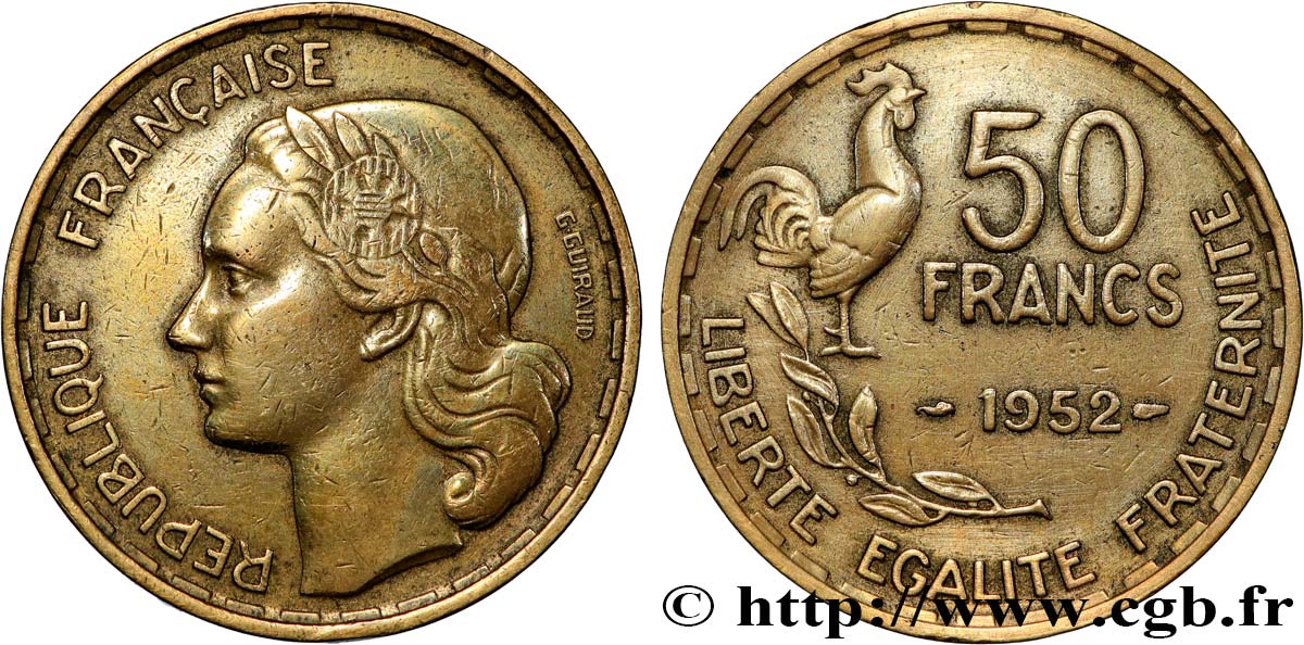 50 francs Guiraud 1952  F.425/8 BB 