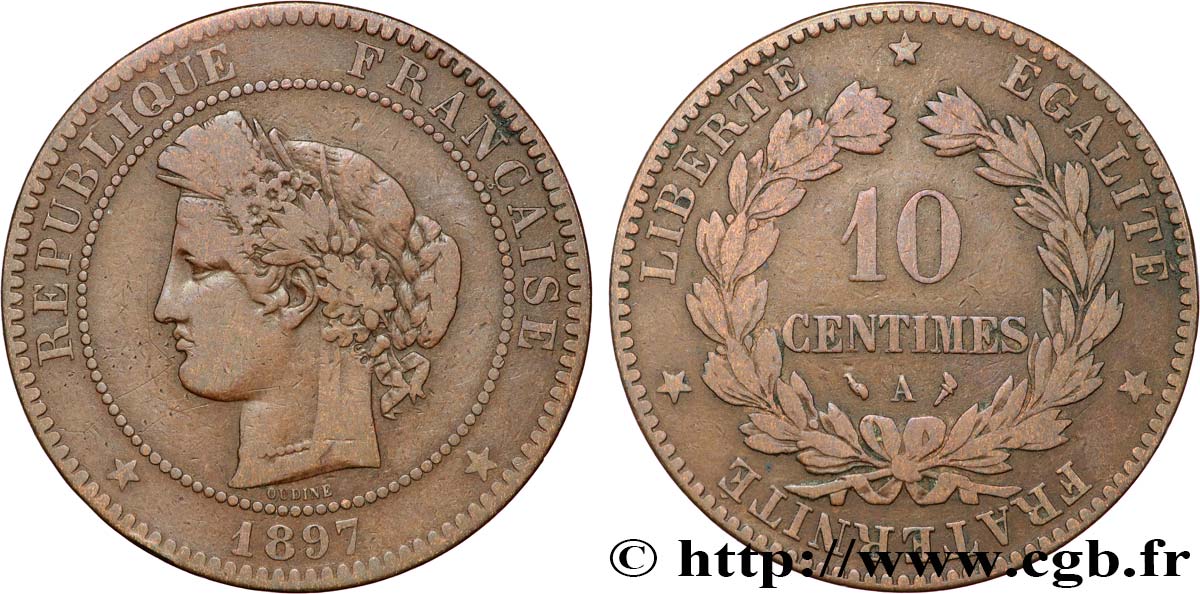 10 centimes Cérès 1897 Paris F.135/44 MB20 