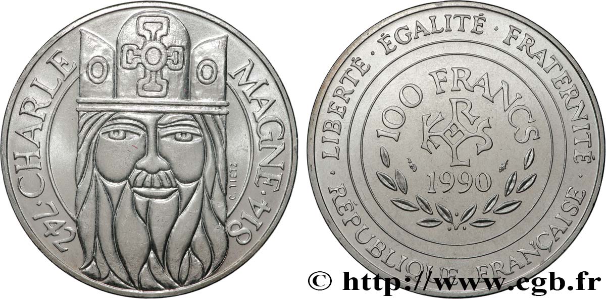 100 francs Charlemagne 1990  F.458/2 EBC60 