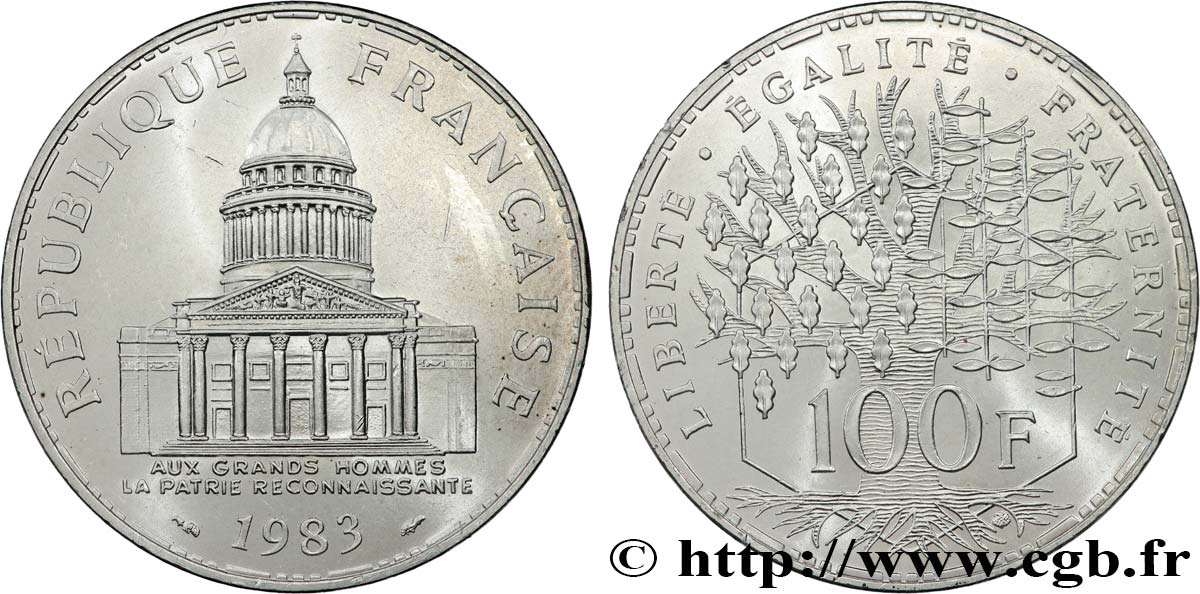 100 francs Panthéon 1983  F.451/3 MS62 