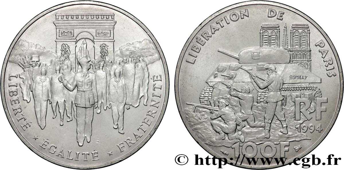 100 francs Libération de Paris 1994  F.462/2 SPL62 