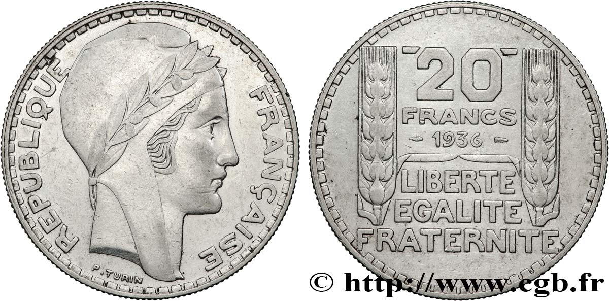 20 francs Turin 1936  F.400/7 MBC 