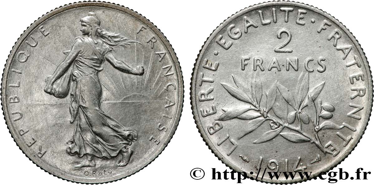 2 francs Semeuse 1914  F.266/15 MS 