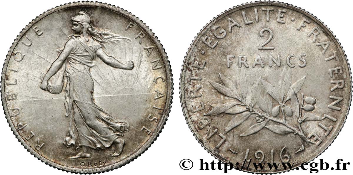 2 francs Semeuse 1916  F.266/18 TTB 