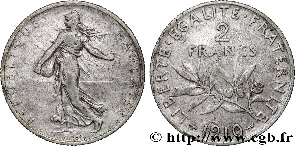 2 francs Semeuse 1910  F.266/12 VF35 