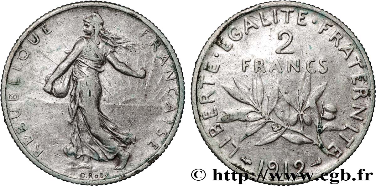 2 francs Semeuse 1912  F.266/13 VF 