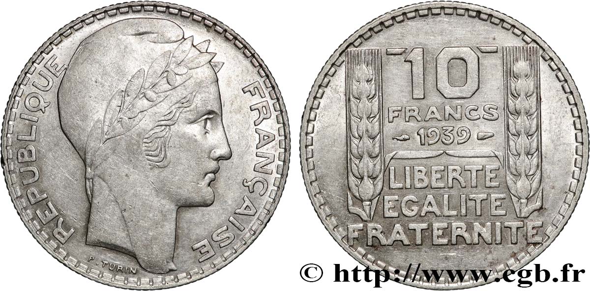 10 francs Turin 1939  F.360/10 AU 