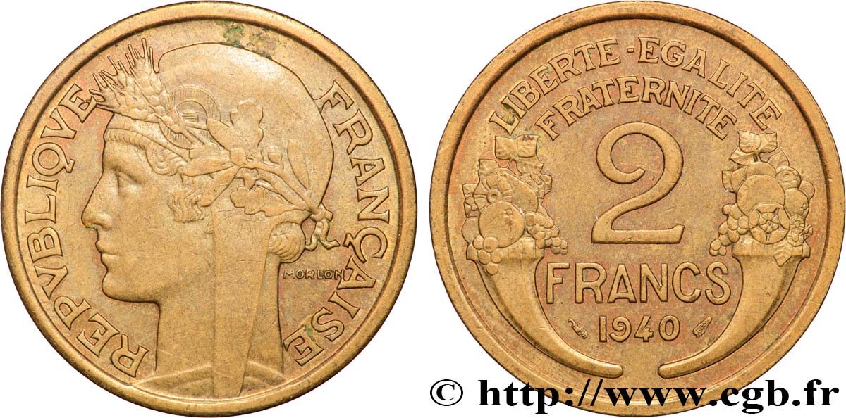 2 francs Morlon 1940  F.268/13 fVZ 