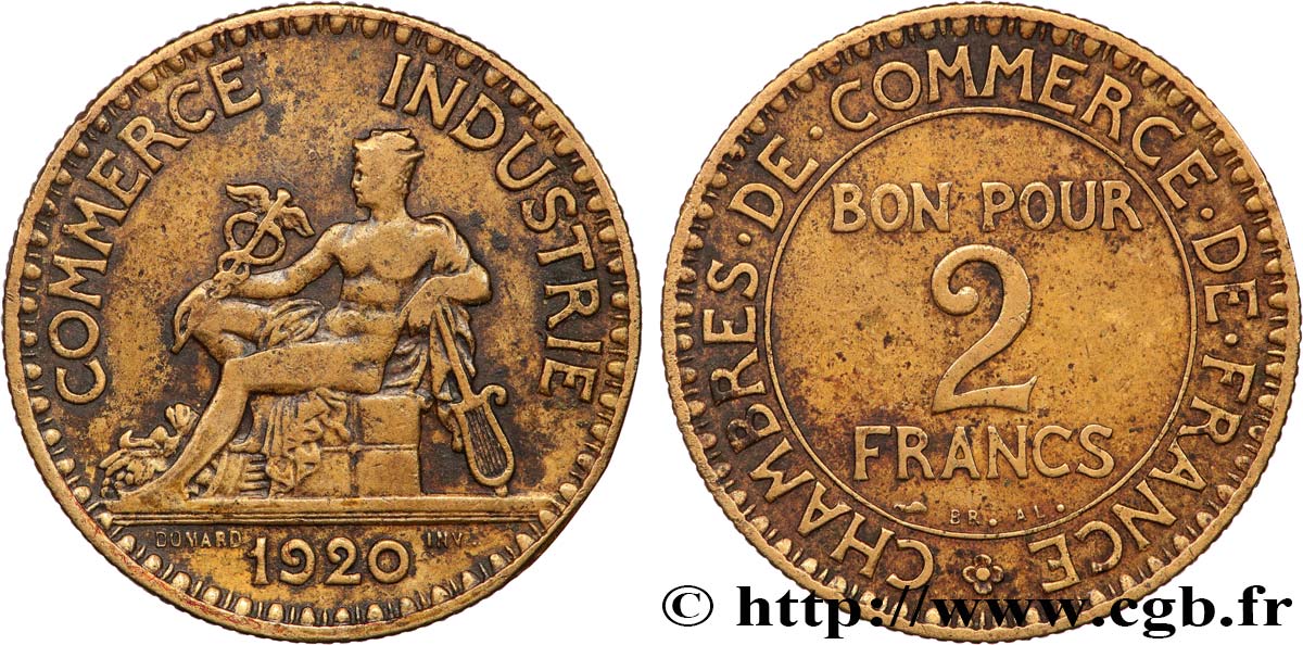2 francs Chambres de Commerce 1920  F.267/2 F 