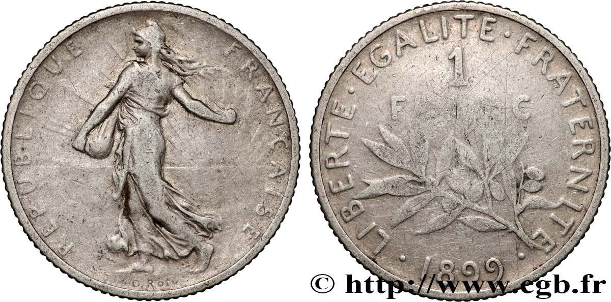 1 franc Semeuse 1899 Paris F.217/3 TB 