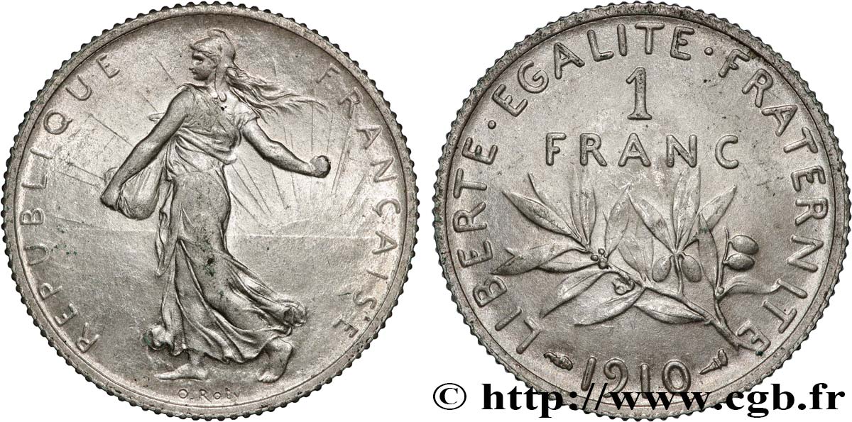 1 franc Semeuse 1910 Paris F.217/15 fSS 