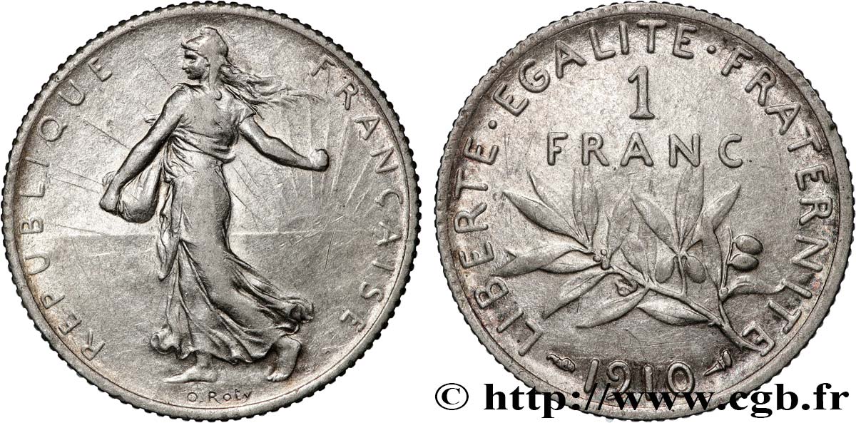 1 franc Semeuse 1910 Paris F.217/15 VF 