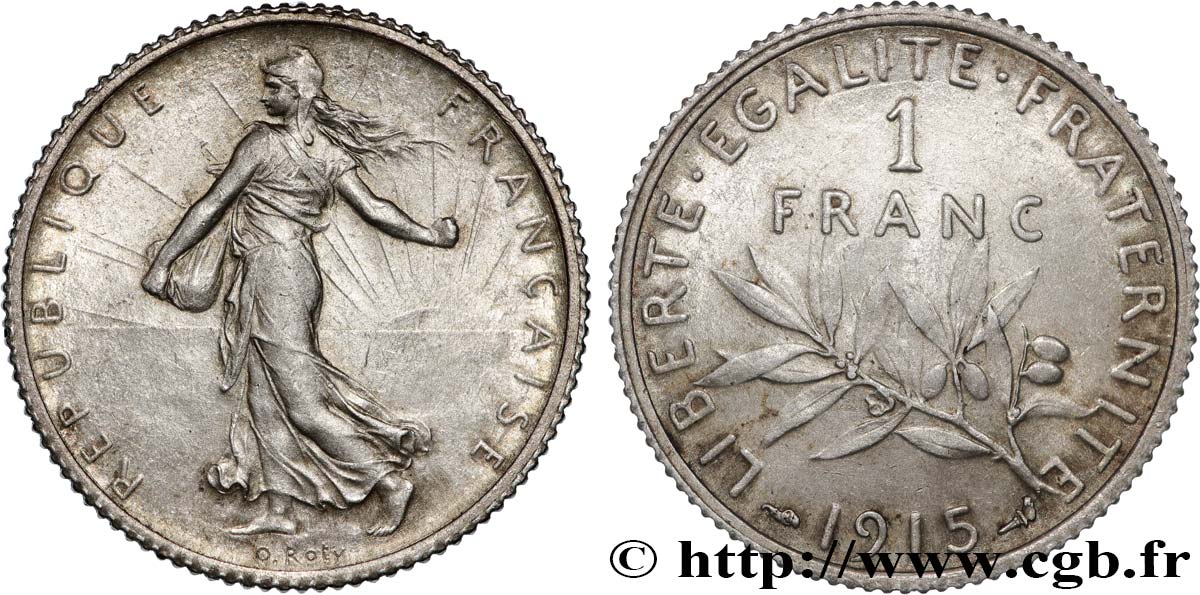 1 franc Semeuse 1915 Paris F.217/21 SUP+ 