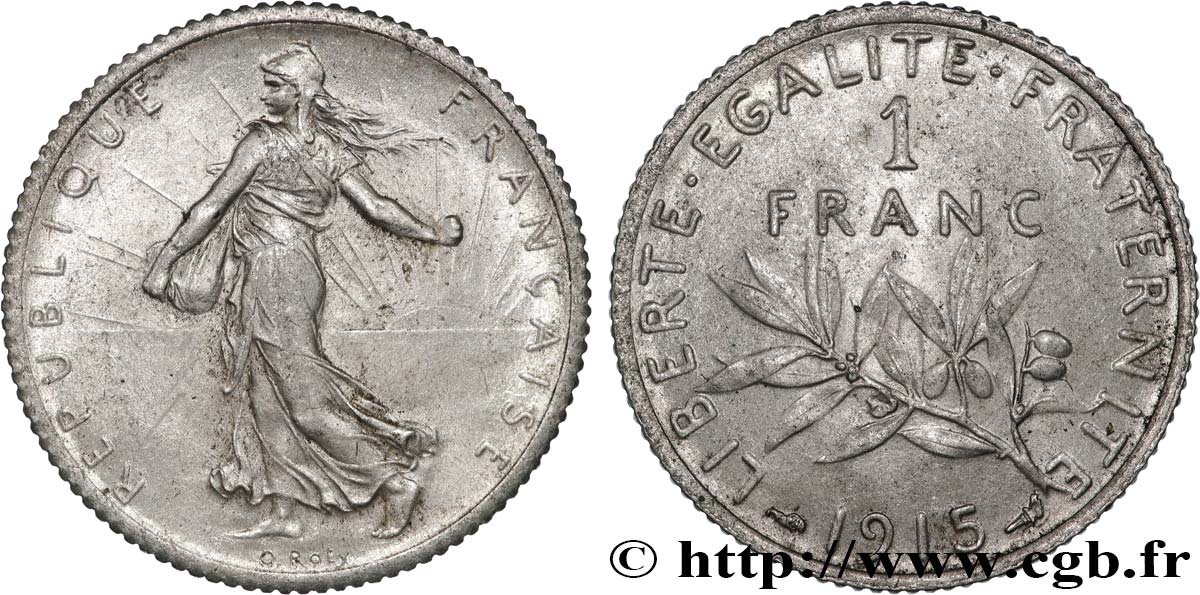 1 franc Semeuse 1915 Paris F.217/21 EBC+ 