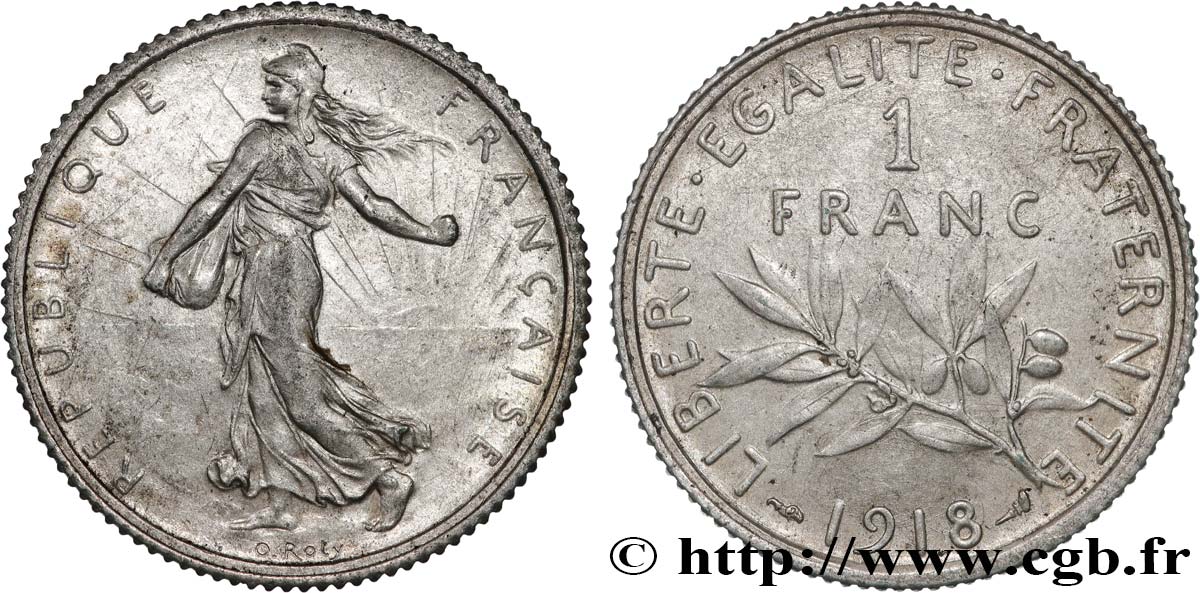 1 franc Semeuse 1918 Paris F.217/24 MS 