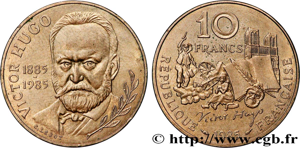 10 francs Victor Hugo 1985  F.370/2 SUP60 