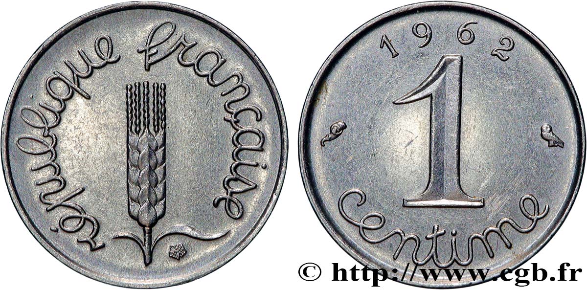 1 centime Épi 1962 Paris F.106/4 fVZ 