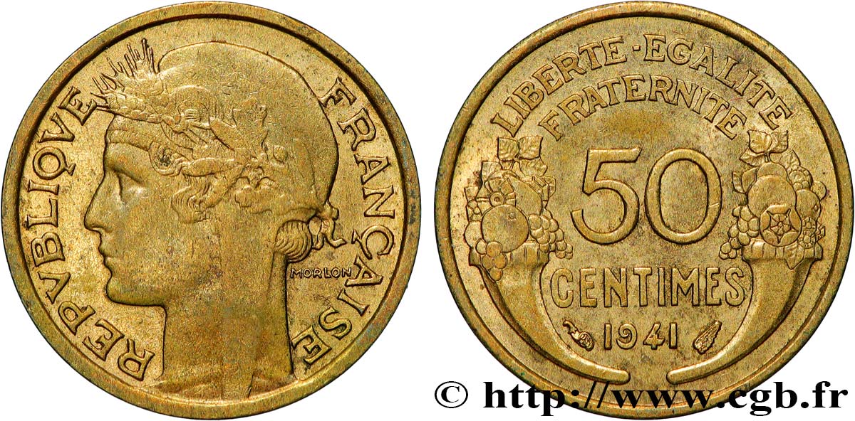 50 centimes Morlon 1941  F.192/18 SPL 