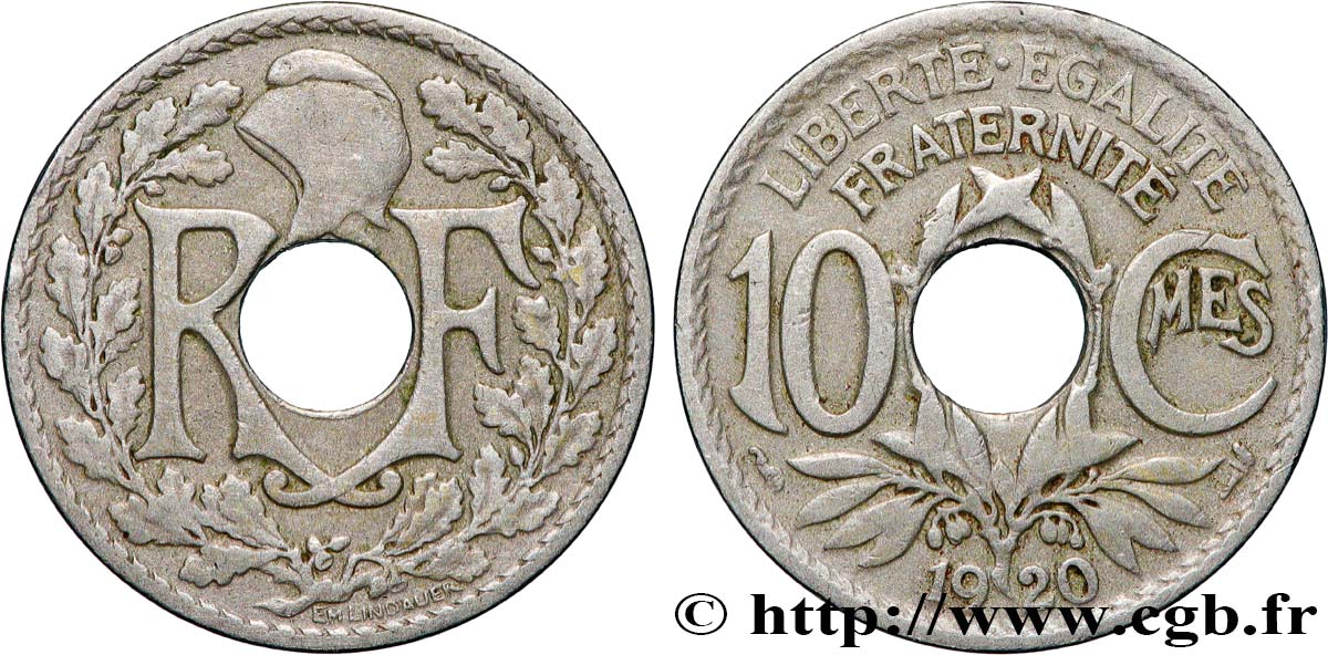 10 centimes Lindauer 1920  F.138/4 VF 