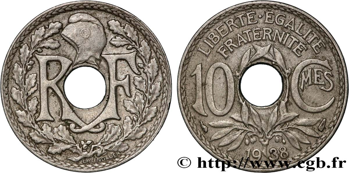 10 centimes Lindauer 1938  F.138/25 TTB 