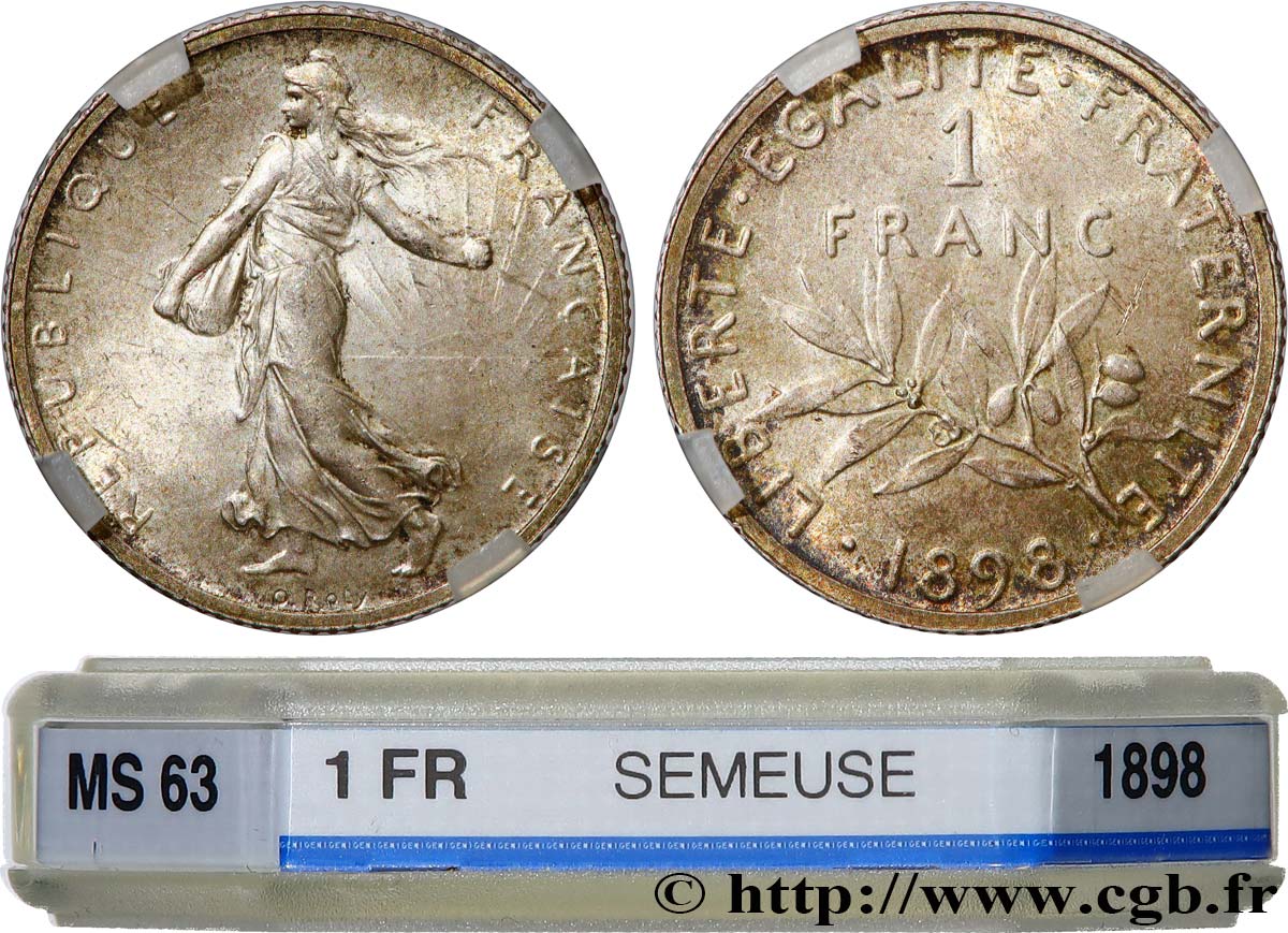 1 franc Semeuse 1898 Paris F.217/1 SPL63 GENI