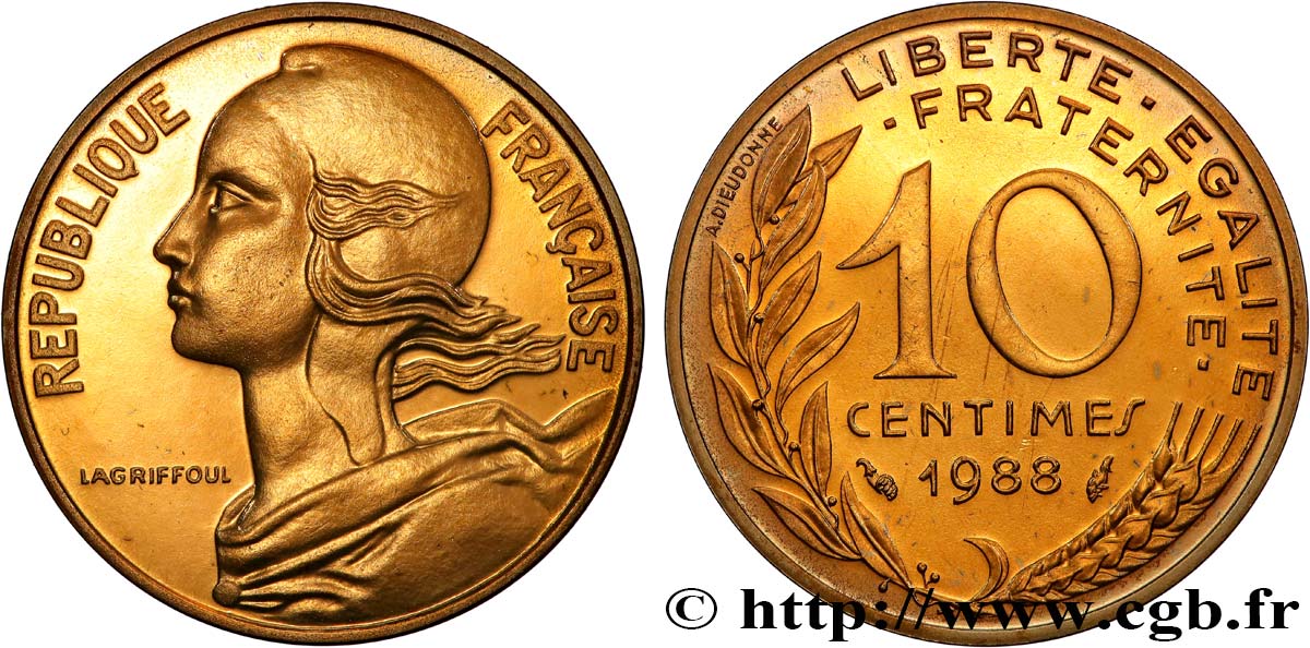 10 centimes Marianne 1988 Pessac F.144/28 ST 