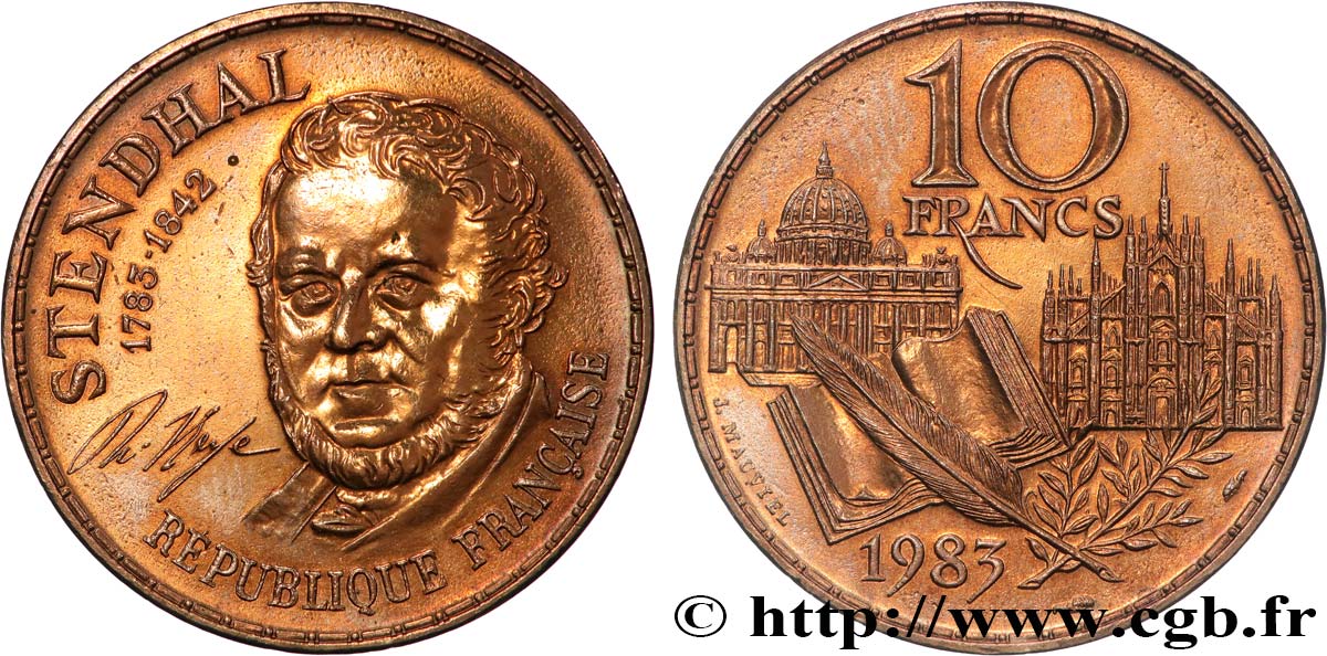 10 francs Stendhal 1983  F.368/2 EBC 