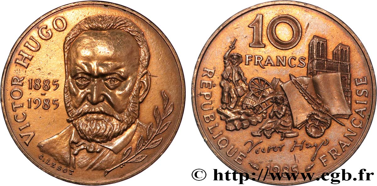 10 francs Victor Hugo 1985  F.370/2 SUP 
