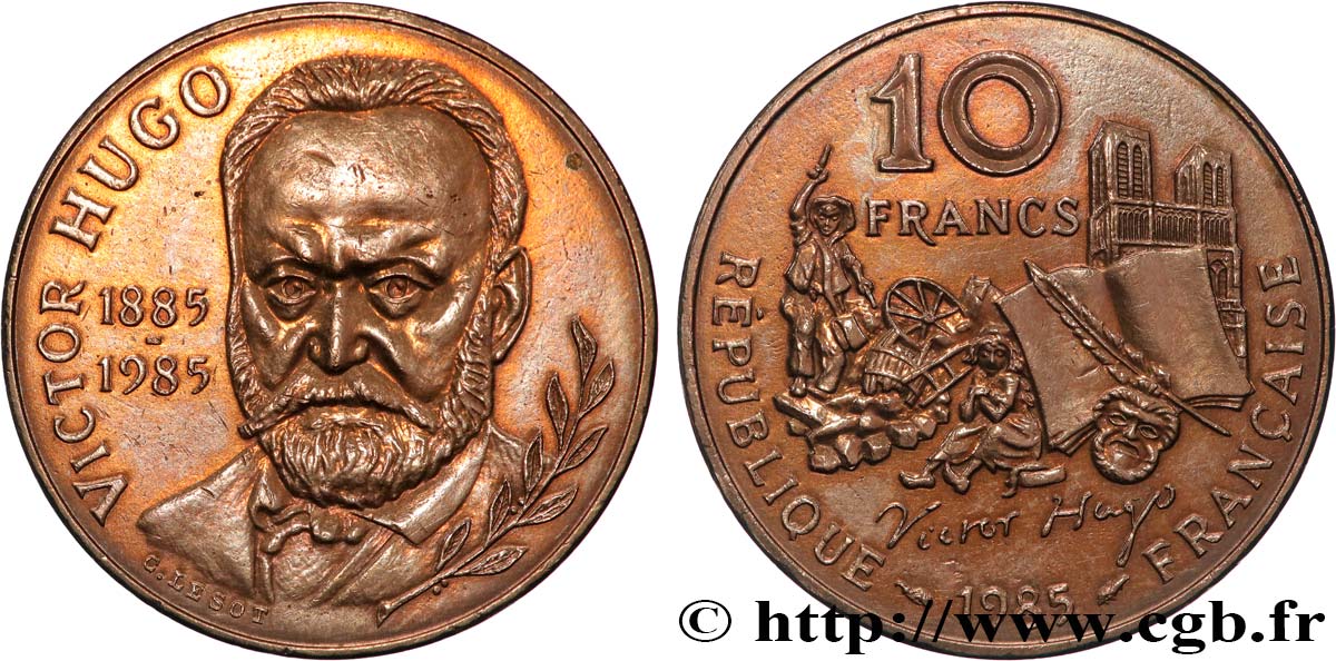 10 francs Victor Hugo 1985  F.370/2 AU 