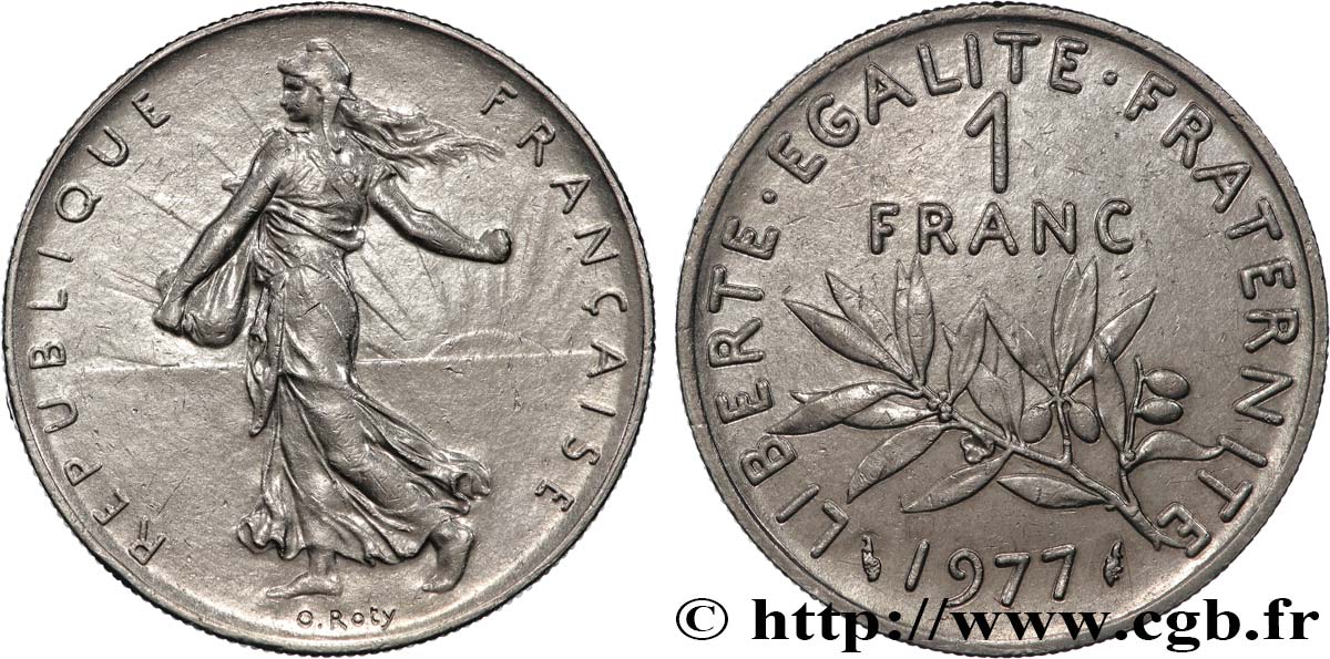 1 franc Semeuse, nickel 1977 Pessac F.226/22 SPL 