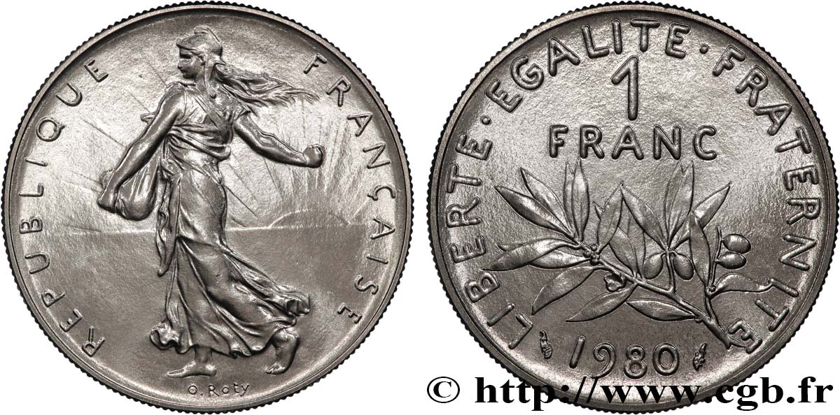 1 franc Semeuse, nickel 1980  F.226/25 MS 