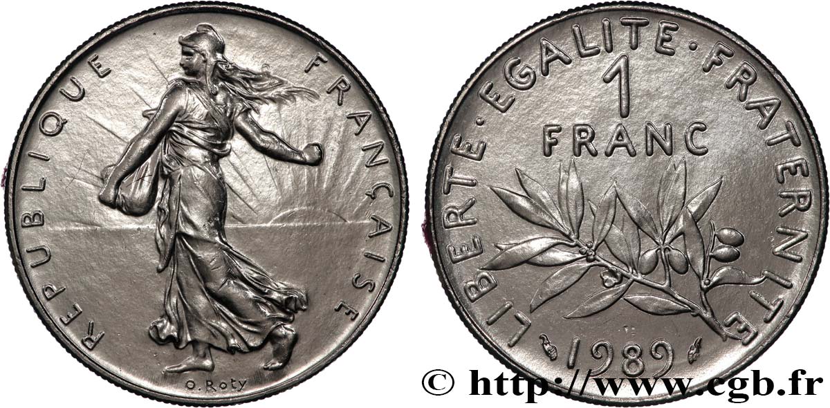 1 franc Semeuse, nickel 1989 Pessac F.226/34 VZ+ 