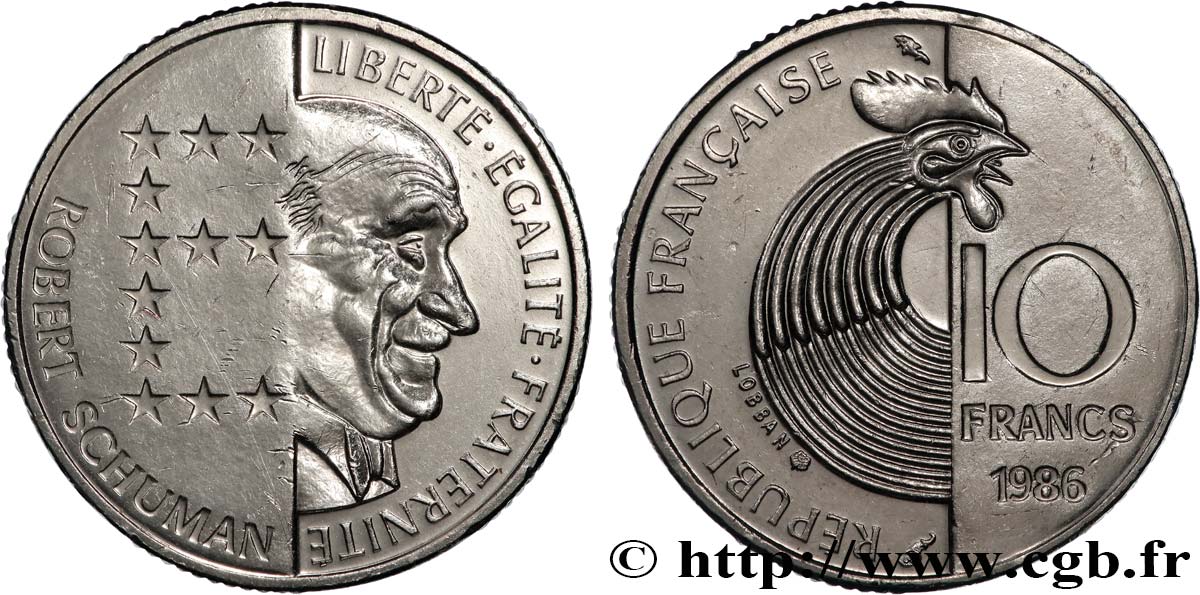 10 francs Robert Schuman 1986 Pessac F.374/2 MS 