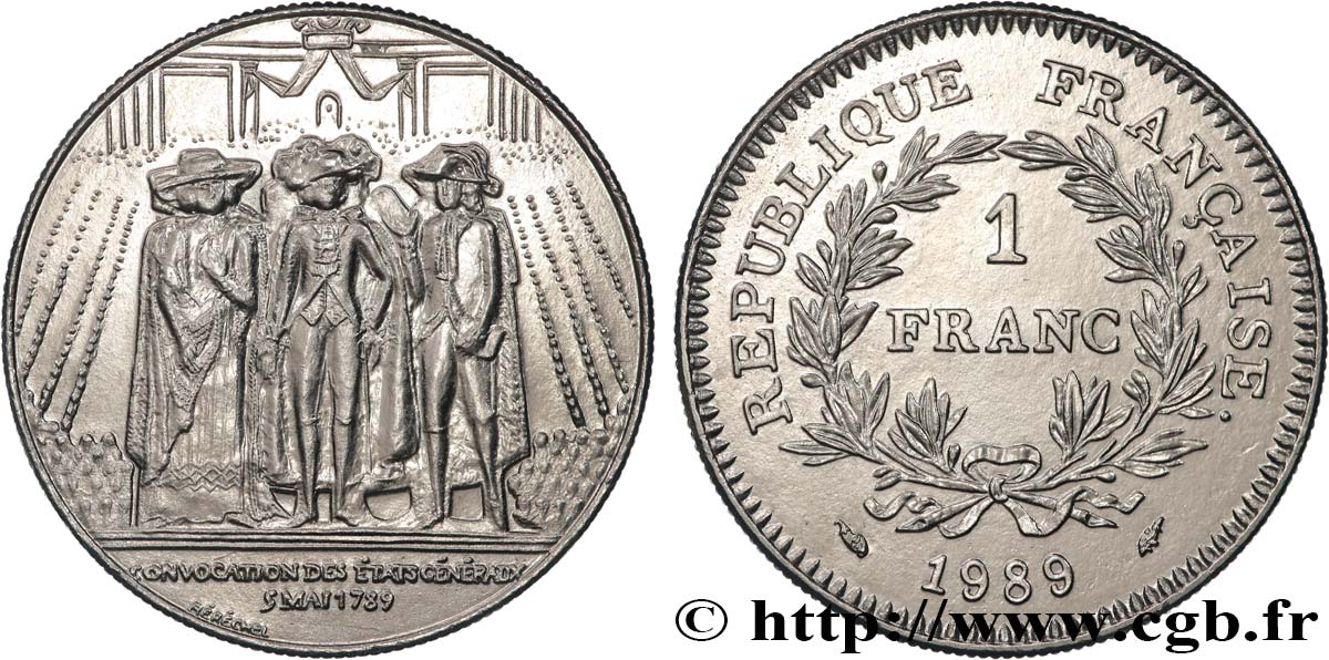 1 franc États Généraux 1989  F.228/2 fST 