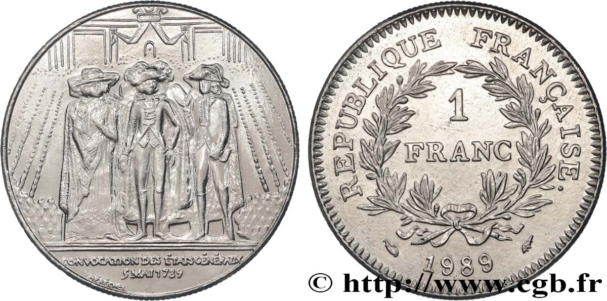 1 franc États Généraux 1989  F.228/2 SPL 