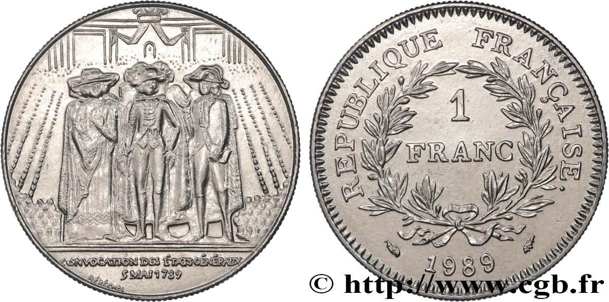 1 franc États Généraux 1989  F.228/2 SPL 