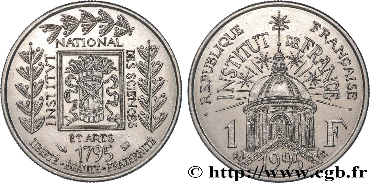 1 franc Institut de France 1995  F.230/2 SPL63 