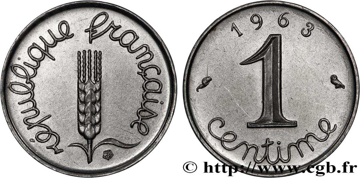 1 centime Épi 1963 Paris F.106/6 SUP 