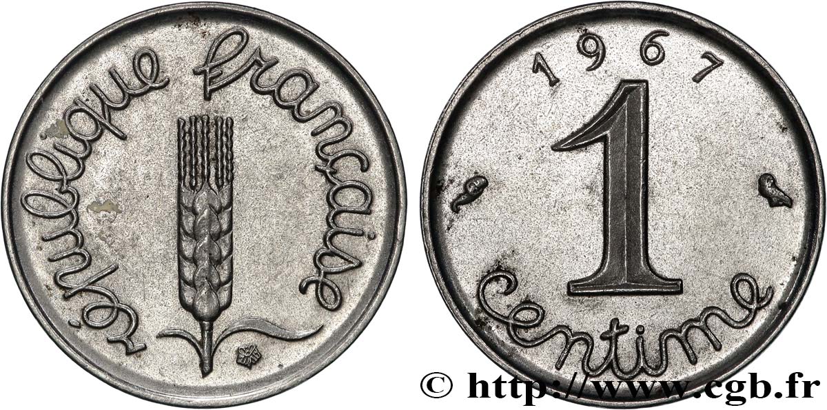 1 centime Épi 1967 Paris F.106/13 SUP+ 