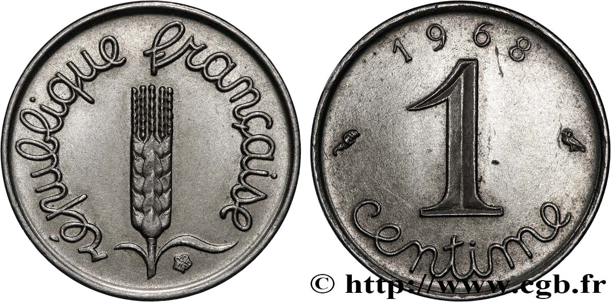 1 centime Épi 1968 Paris F.106/15 SPL+ 