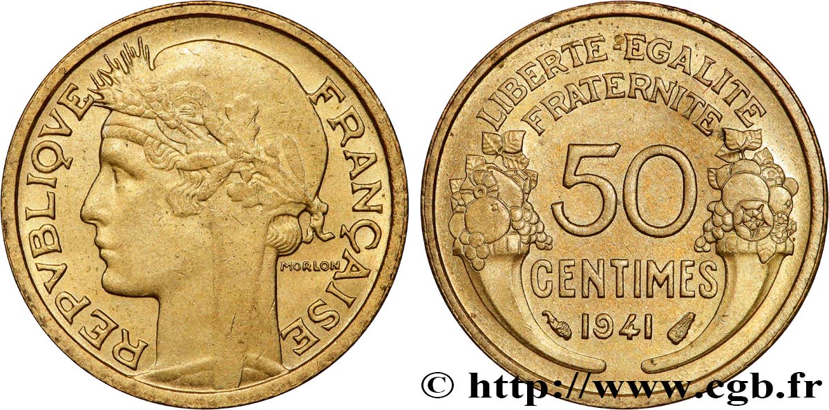50 centimes Morlon 1941  F.192/18 fST63 